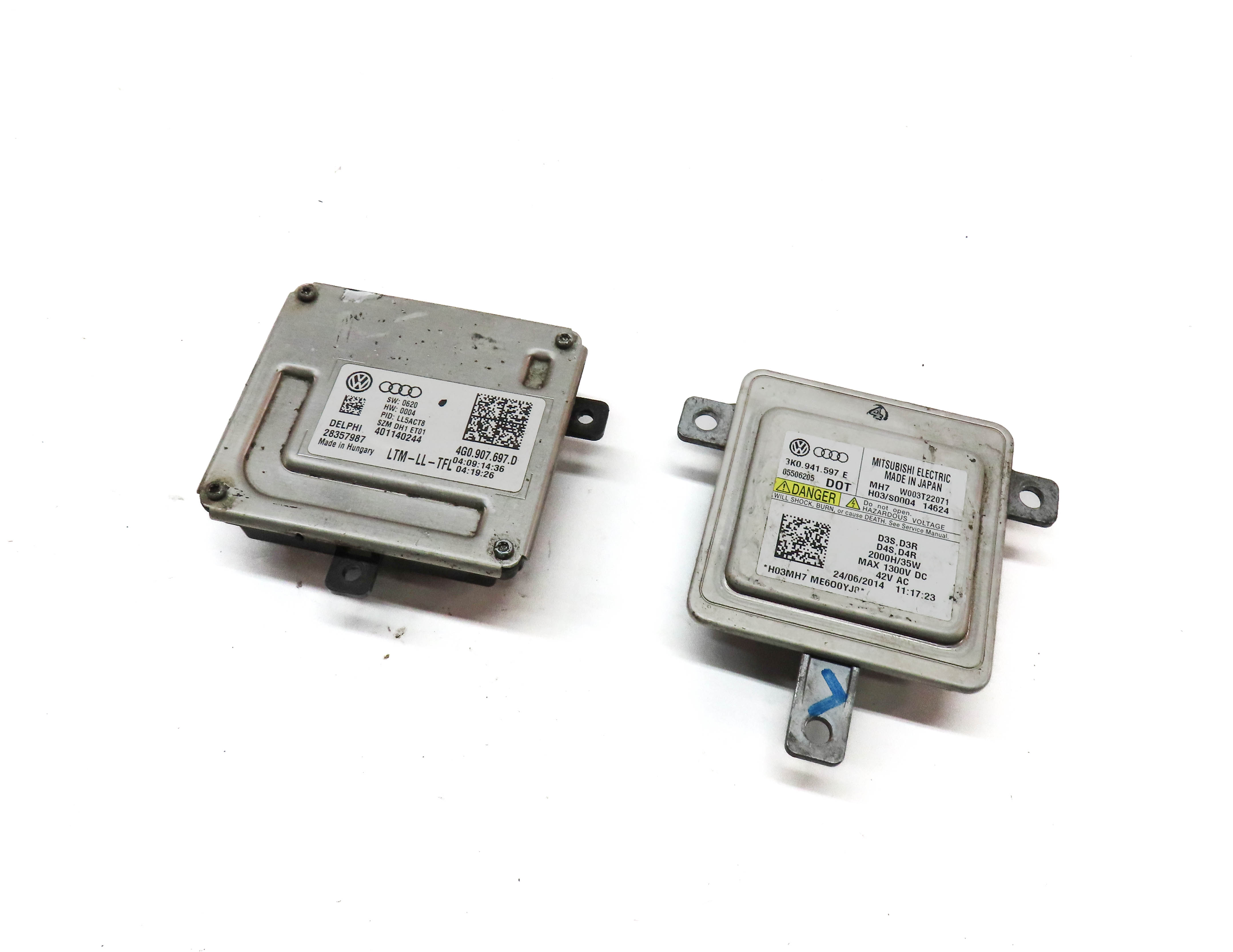 2015 AUDI Q3 SUV (8U) FRONT LEFT DRIVER HEADLIGHT LAMP CONTROL MODULE SET/2 — exact item pictured